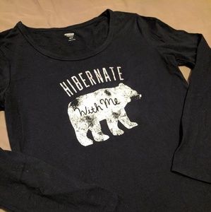 Old Navy polar bear long sleeve tee